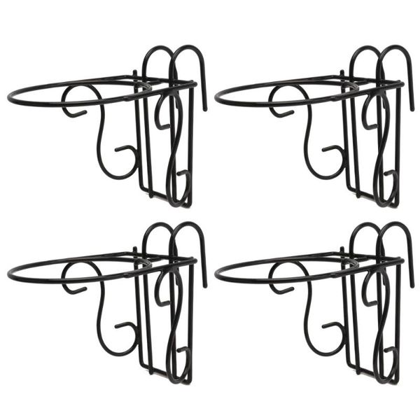 

planters & pots 4pcs railing hanging flowerpot rack sturdy flower orchid pot