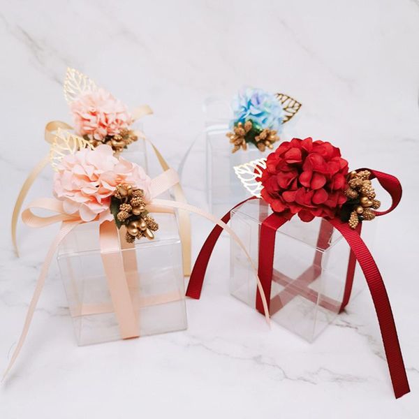 

gift wrap 5/pcs box wedding baby shower christmas festivals party candy popcorn packaging pvc transparent bag cosmetics organizer