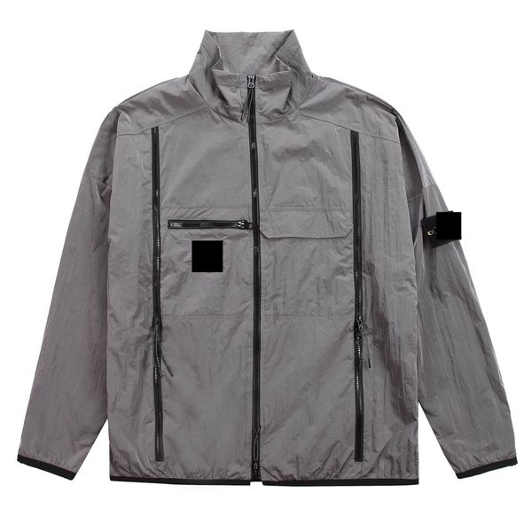 

designer mens jackets stone spring autumn coat oney workwear stand collar casual outdoor jacket waterproof functional armband coats technica, Black;brown