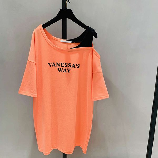 

women's t-shirt t shirt cotton short sleeve summer korean ins fashion two loose medium length off shoulder western style q32m, White