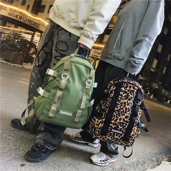 

backpack trend waterproof women nylon shoulder bag casual bagpack large school teenager student