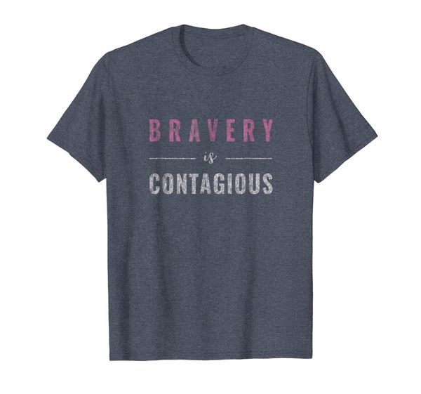 

bravery is contagious tee gender equality t-shirt, White;black