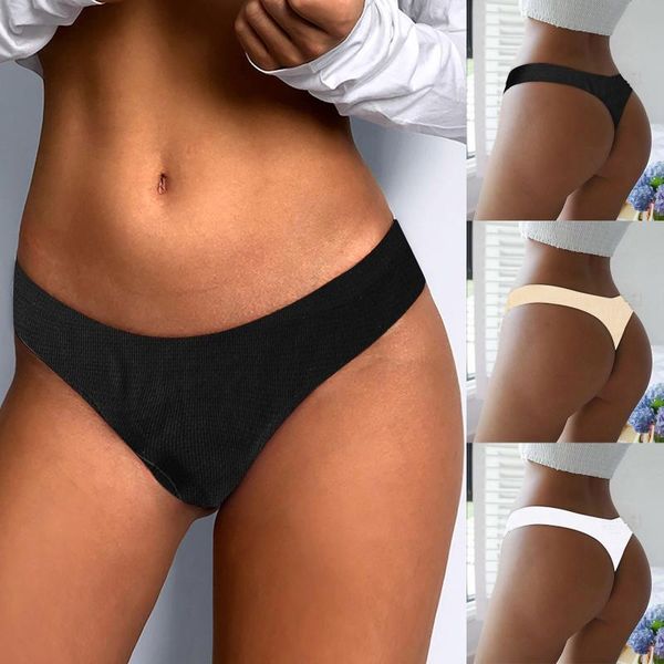 

women's tanks & camis low-waist panties thongs underwear transparent 1 pieces women print lingerie temptation underpants, White