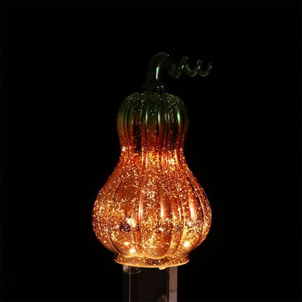 

bulbs 1pc glass glow pumpkin shaped lantern led lights without battery