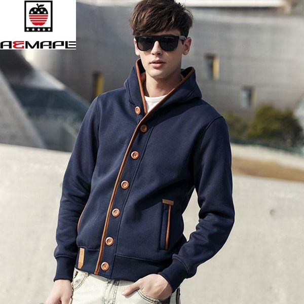 

brand mens hoodies casual cotton sweatshirt autumn cardigan winter fashion solid pullover hip hop hoodie homme men's & sweatshirts, Black