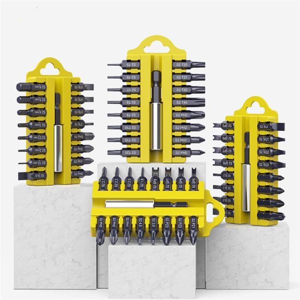 

in 1 connecting rod cross slotted hexagon socket screwdriver bit set alloy steel 1/4 inch hex shank hand tools