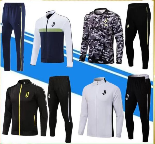 

2021 men soccer tracksuit set 21/22 pink football training suit jacket long sleeve jogging uniform aa, Black