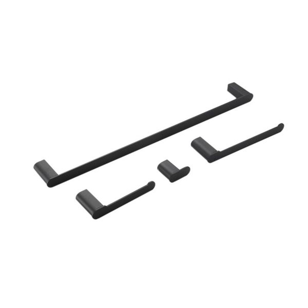 

xd-black bathroom hardware set stainless steel wall mounted-hand towel bar,toilet paper holder,robe hooks,bathroom racks