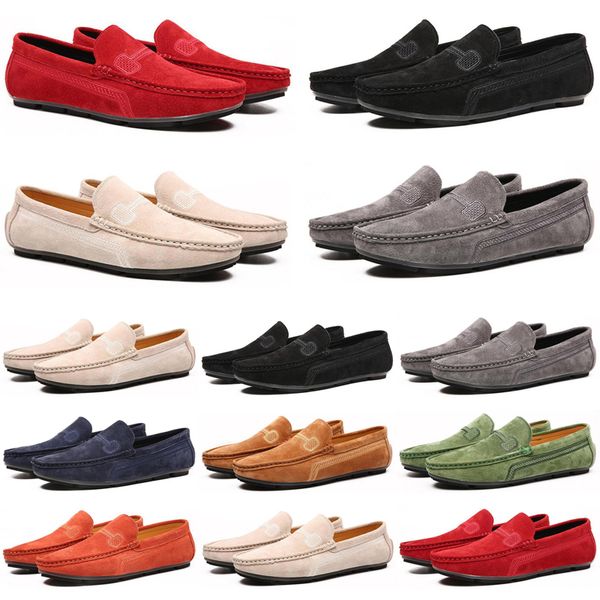 

designer men casual shoes black red loafers outdoor flat slip on fashion mens trainers sneakers size 40-47 color9