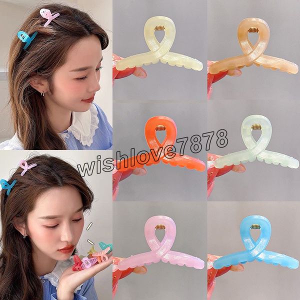 

cute mini jelly hairgrips barrettes for girl fashion hair claws simple elegant women hairclips hairpin headdress trendy hair accessories, Golden;silver