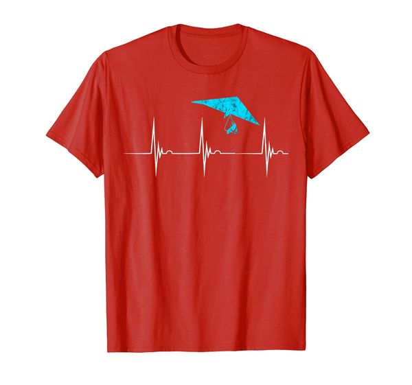 

hang gliding heartbeat ekg pulseline soaring air sport shirt, White;black