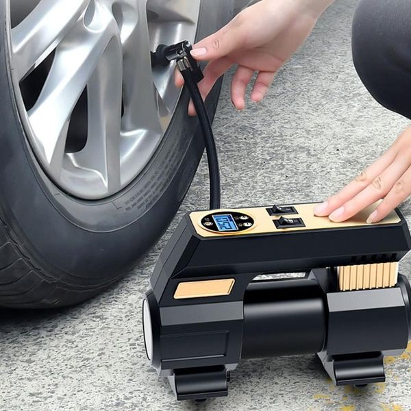 

inflatable pump 12v car air portable tire inflator compressor pointer style / digital display for automobile vehicles