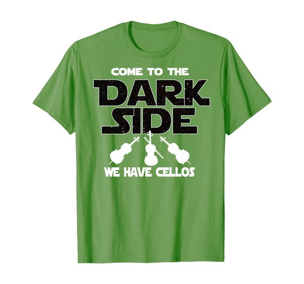 

cello t-shirt - come to the dark side, White;black