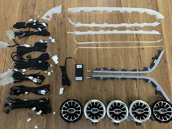 

car air vent outlet turbine nozzle atmosphere lamp for glb b class dashboard ambient light decoration accessories interior&external lights