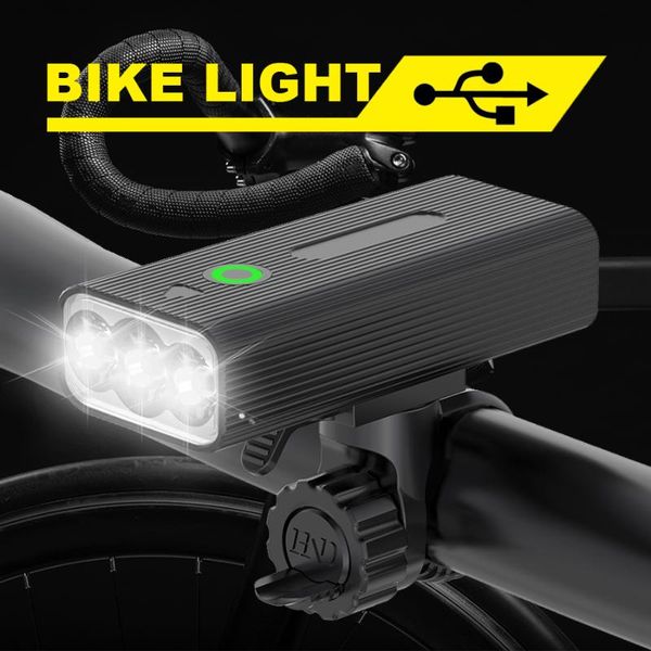 

bike lights aluminum alloy bicycle usb rechargeable 5200mah front light l2 800 lumens waterproof led headlight