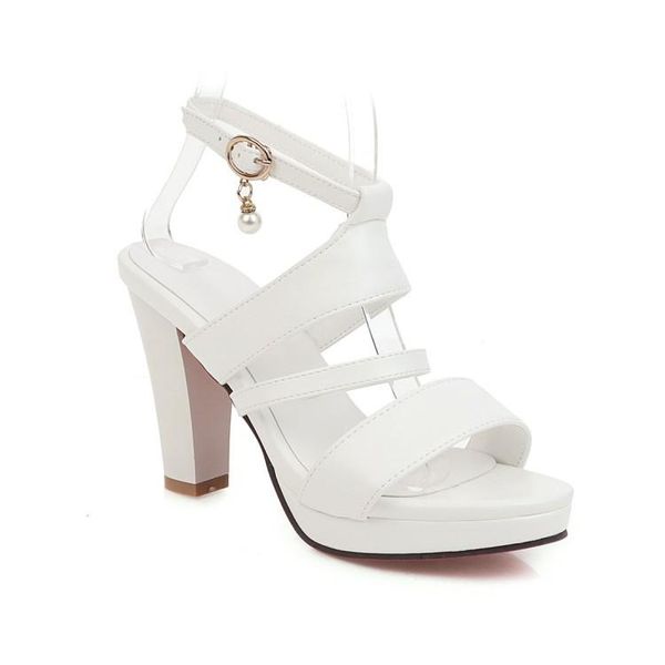 

sandals big size simple high-heeled high heels women shoes woman summer ladies, Black