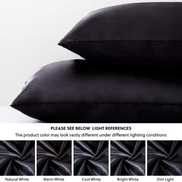 

pillow case satin 2 pcs pillowcase for hair and skin covers home living room sofa