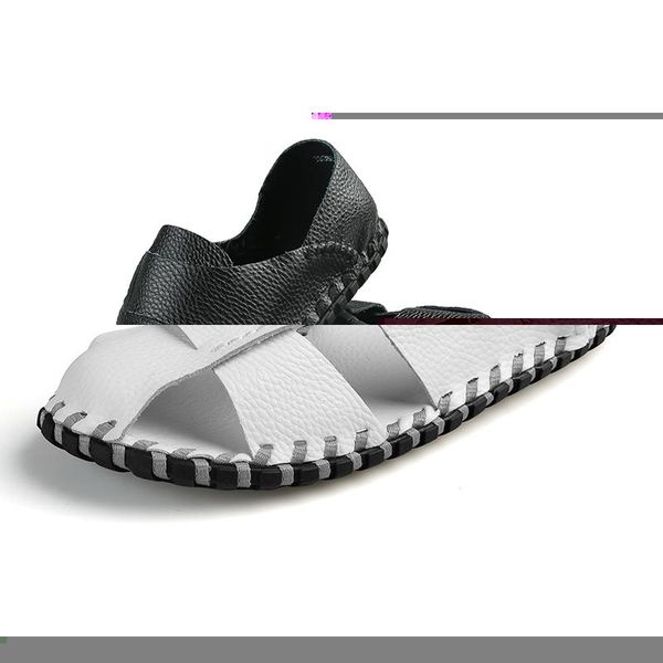 

sandals sandalen men casa sandals-men heren shoes vietnam para sandalias sandal de sandali sandales cuir homme cuero outdoor da, Black