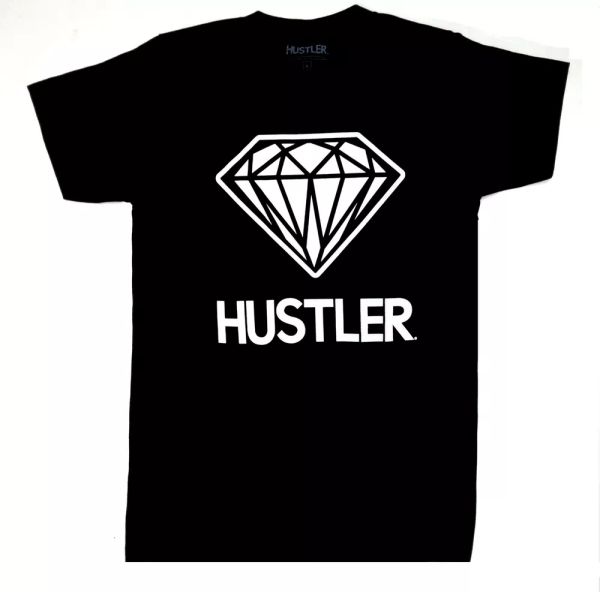

hustler diamond t-shirt black nwt 100% authentic, White;black