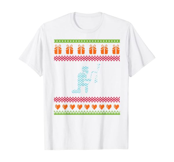 

welding xmas sweater t-shirt, White;black