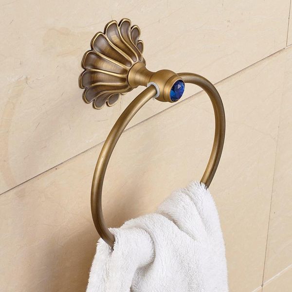 

petals series antique brass towel ring wall mounted holder rings