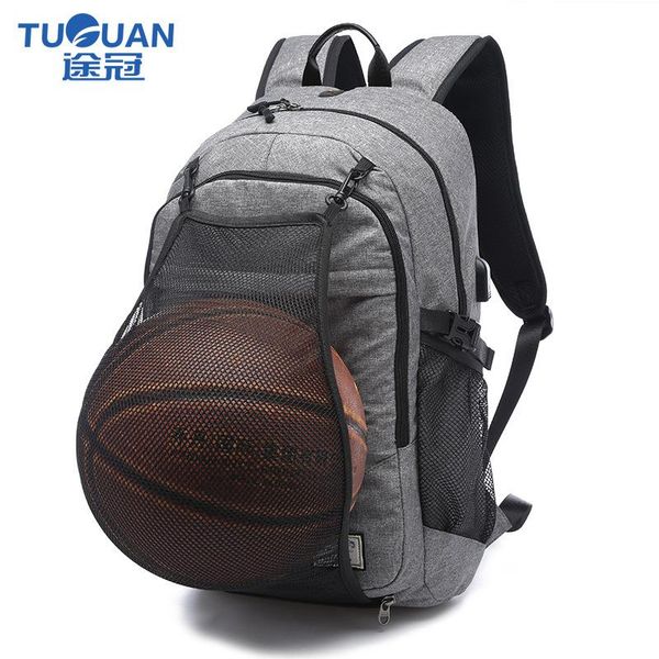 

backpack tuguan solid 15.6"lapwith usb charge hub computer backpacks college school bags waterproof travel for men