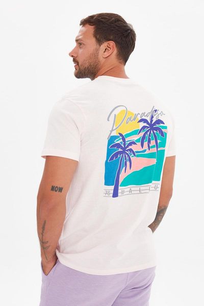 

men's t-shirts trendyol men 's regular fit short-sleeve t-shirt tmnss21ts3666, White;black