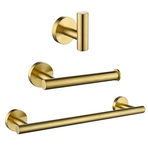 

towel racks bathroom accessories 304 stainless steel golden bath hardware set include hand bar toilet paper holder robe hooks