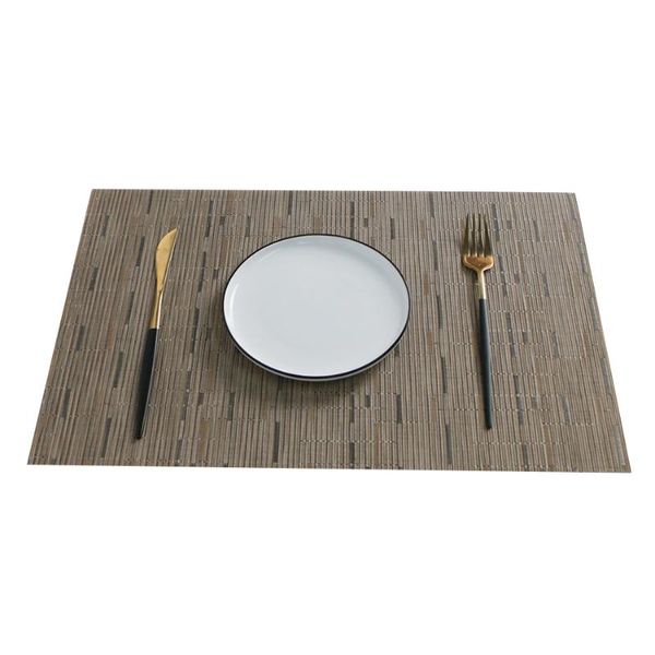 

mats & pads set of 6 pvc woven placemats waterproof dinner table mat stain resistant decoration christmas dining kitchen