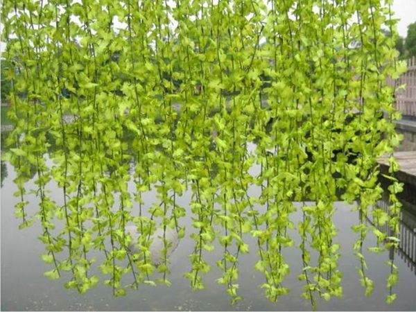 

good quality artificial white cherry blossom flower vine wisteria plant home decorative silk flowers for wedding birthday party & wreaths