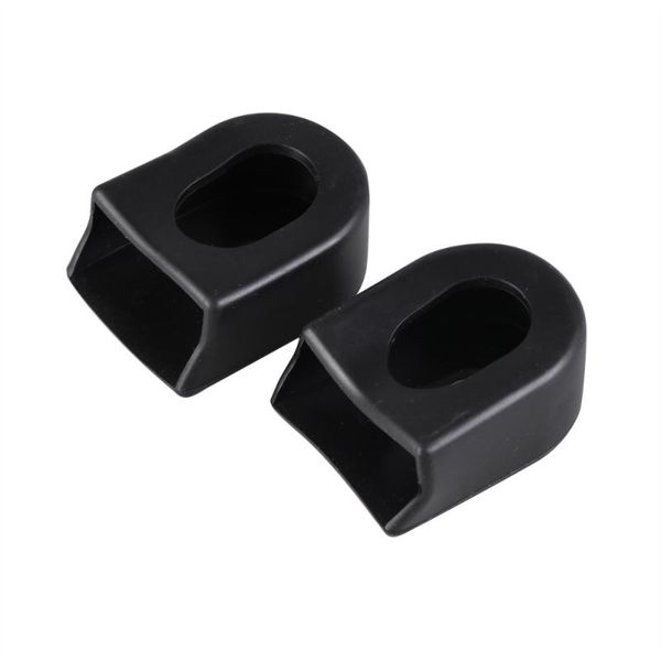 

bike heels & chainwheels 8pcs crankset rubber protectors crank arm cases for mountain road mtb (black)