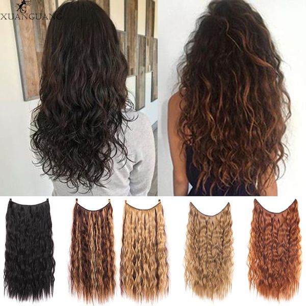 

synthetic wigs inch straight curly wave hair 3 styles natural synthesis in high temperature fiber, Black