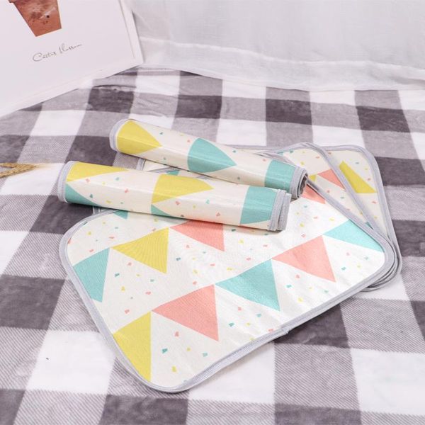 

kennels & pens pet mat dog cat air conditioning room summer nest ice silk cool bed hand wash machine 1pc style