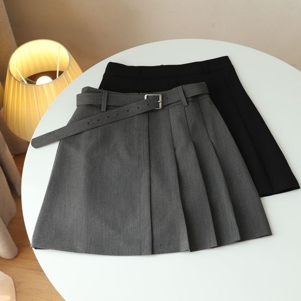 

2021 denim skirt skater clothes women skirt korean fashion clothing, Black
