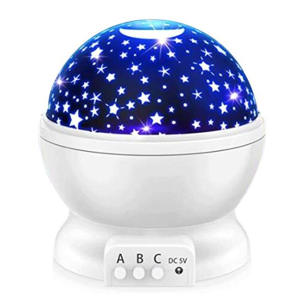 

party decoration starry sky projector rotating led night light planetarium children bedroom lamp x4ye