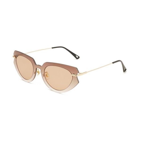 

sunglasses doisyer 2021 personality cat eye shades for men and women, White;black