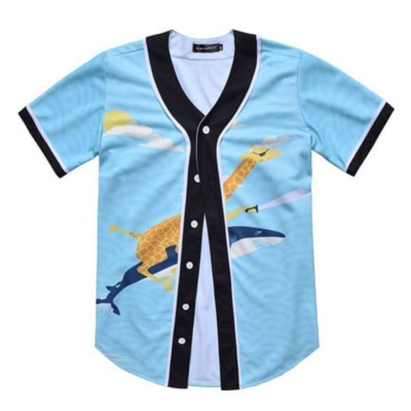 

baseball jersey men stripe short sleeve street shirts black white sport shirt yaf700, Blue;black