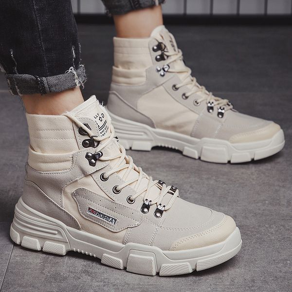 

spring and autumnmens british retro boots fashion mens casual pu leather winter short boots korean-style high-shoes