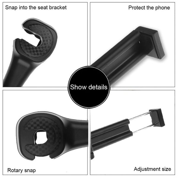 

car organizer universal hook with phone holder 1pcs trucks beige/black/gray/yellow