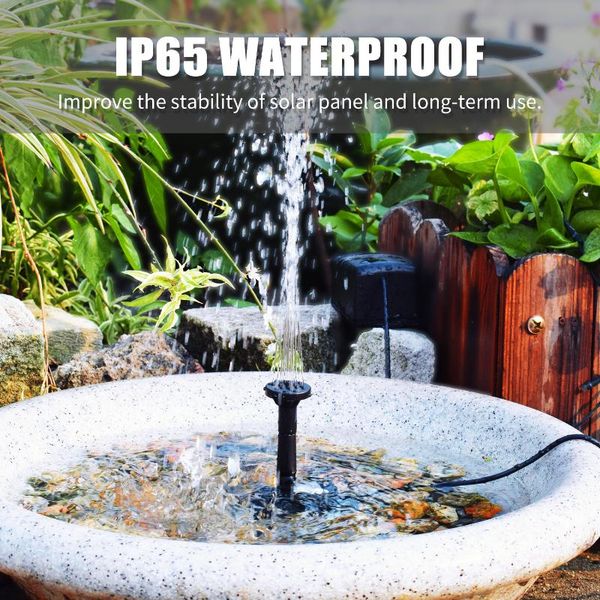 

solar fountain pump water adjustable panel diy birdbath outdoor for garden decoration decorations