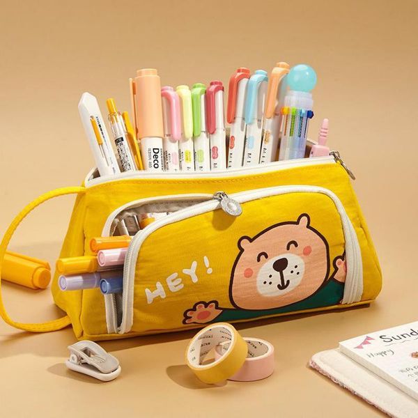 

pencil cases large capacity cartoon case cute stationery school pouches for girls back to bag by kevin&sasa crafts