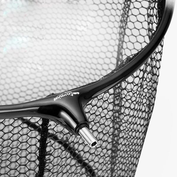 

hand net carbon 8mm screw folding dip 30/35/40/45cm gluing outdoor fishing tool accessories