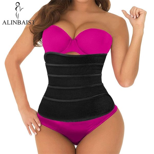 Livre tamanho cintura trainer trimmer suor cinto de emagrecimento envoltórios de perda de peso sauna curta longa torso shaper para mulheres homens 211015