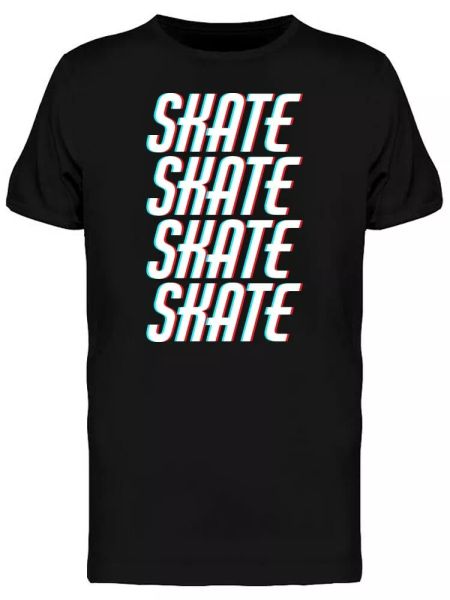 

Creative Minimalistic Skateboard Men's Tee -Image by Shutterstock, White;black