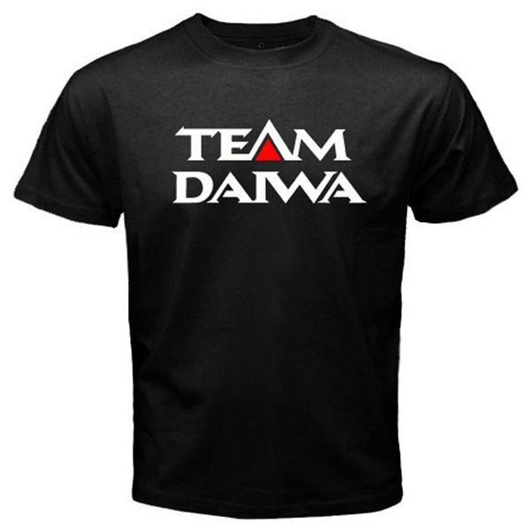 

team daiwa logo pro fishing winner men's black t-shirt size s m  xl 2xl 3xl, White;black
