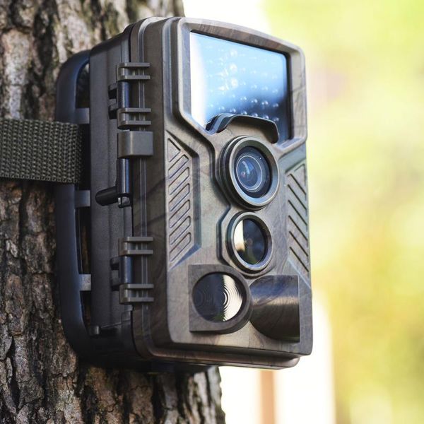 

cameras h881 trail game camera waterproof ip56 16mp 1080p hd hunting wildlife with 46pcs ir night vision led, 2.31 lcd display