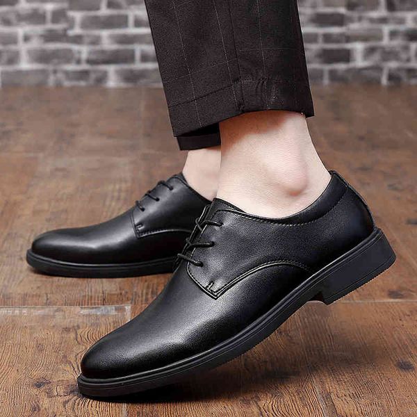 

dress shoes 2021fashion slip men comfortable oxfords fashion business classic full grain leather suits wedding 7eis, Black