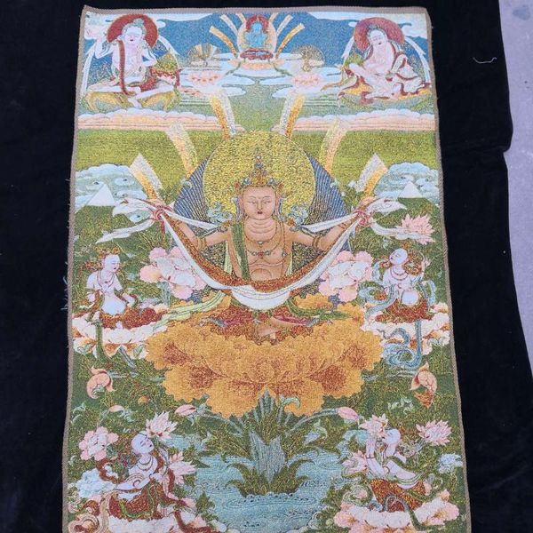 

other arts and crafts tibetan thangka buddha statue of the second patriarch zen hall brocade vajra bodhisattva