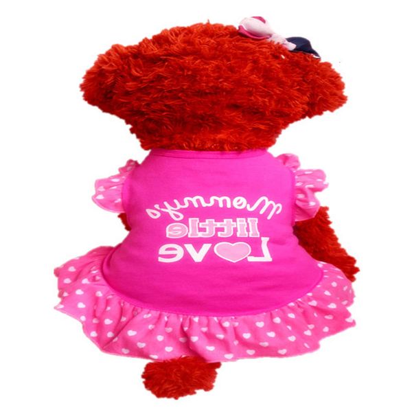 

the dog clothes summer pet dog clothing cotton flying sleeve skirt series teddy cute