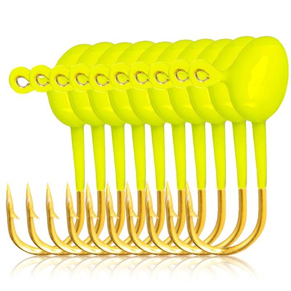 

fishing hooks 10pcs ice jigs high carbon steel barbed jig pesca tackle